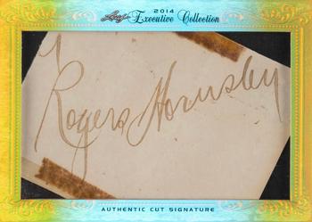 2014 Leaf Executive Collection Masterpiece #NNO Rogers Hornsby Front