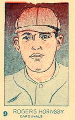 1926-27 W512 Reprint #9 Rogers Hornsby Front