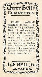 1902 J&F Bell Footballers #14 Frank Forman Back