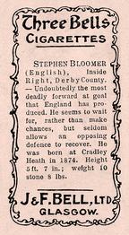 1902 J&F Bell Footballers #15 Steve Bloomer Back