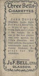 1902 J&F Bell Footballers #27 John Devey Back