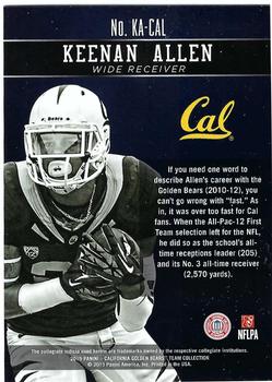 2015 Panini California Golden Bears - Honors #KA-CAL Keenan Allen Back