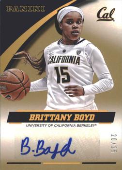 2015 Panini California Golden Bears - Autographs Gold #BB-CAL Brittany Boyd Front