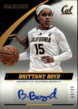 2015 Panini California Golden Bears - Autographs Silver #BB-CAL Brittany Boyd Front