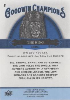 2020 Upper Deck Goodwin Champions - Royal Blue #11 The King Back