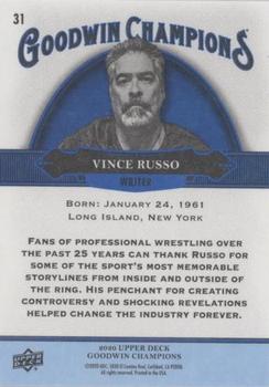 2020 Upper Deck Goodwin Champions - Royal Blue #31 Vince Russo Back