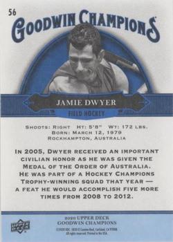 2020 Upper Deck Goodwin Champions - Royal Blue #56 Jamie Dwyer Back