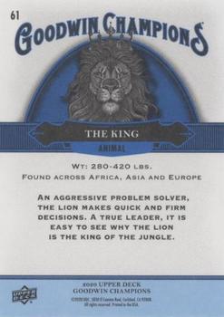 2020 Upper Deck Goodwin Champions - Royal Blue #61 The King Back