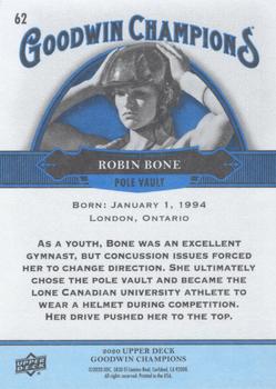 2020 Upper Deck Goodwin Champions - Royal Blue #62 Robin Bone Back