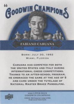 2020 Upper Deck Goodwin Champions - Royal Blue #66 Fabiano Caruana Back