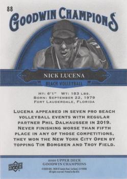 2020 Upper Deck Goodwin Champions - Royal Blue #88 Nick Lucena Back