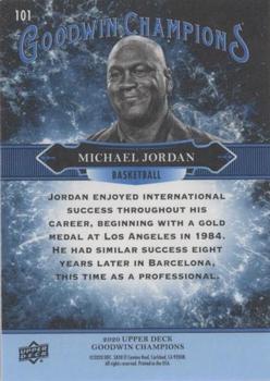 2020 Upper Deck Goodwin Champions - Royal Blue #101 Michael Jordan Back