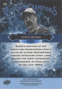 2020 Upper Deck Goodwin Champions - Royal Blue #131 Vince Russo Back