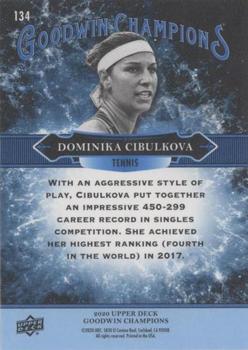 2020 Upper Deck Goodwin Champions - Royal Blue #134 Dominika Cibulkova Back