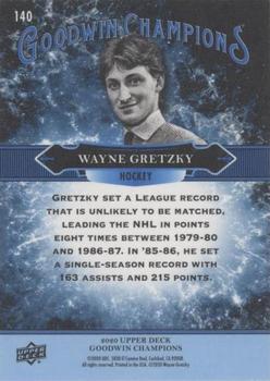2020 Upper Deck Goodwin Champions - Royal Blue #140 Wayne Gretzky Back