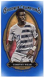 2020 Upper Deck Goodwin Champions - Minis Royal Blue #15 Timothy Weah Front