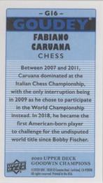 2020 Upper Deck Goodwin Champions - Goudey Minis Royal Blue #G16 Fabiano Caruana Back