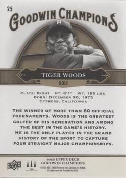 2020 Upper Deck Goodwin Champions - Lightning Background #25 Tiger Woods Back