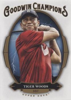 2020 Upper Deck Goodwin Champions - Lightning Background #25 Tiger Woods Front