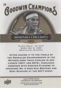 2020 Upper Deck Goodwin Champions - Lightning Background #34 Dominika Cibulkova Back