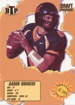 2005 Breakthrough Prospects Draft Premium #NNO Aaron Rodgers Front