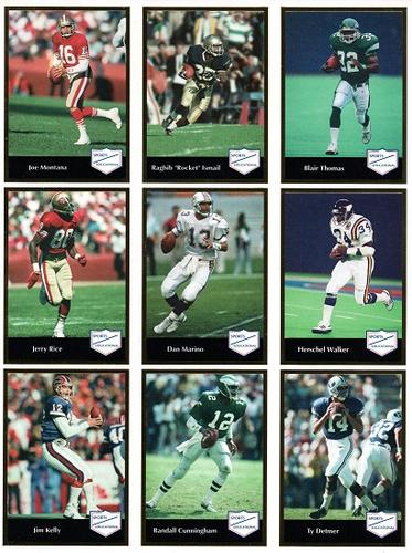 1991 Sports Educational Magazine - Uncut Sheets #19-27 Joe Montana / Raghib 