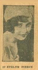 1926-28 W511 Strip Cards #27 Evelyn Pierce Front