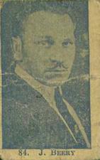 1926-28 W511 Strip Cards #84 Wallace Beery Front