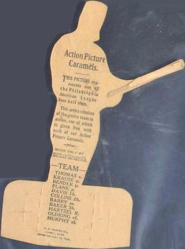 1910 American Caramel Die Cuts (E125) #NNO Rube Oldring Back