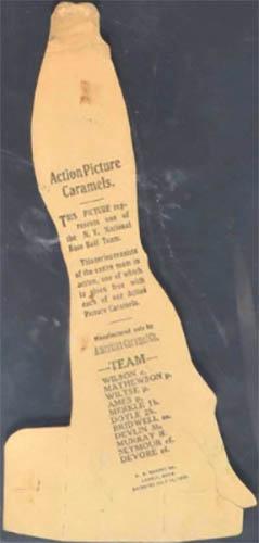 1910 American Caramel Die Cuts (E125) #NNO Josh Devore Back
