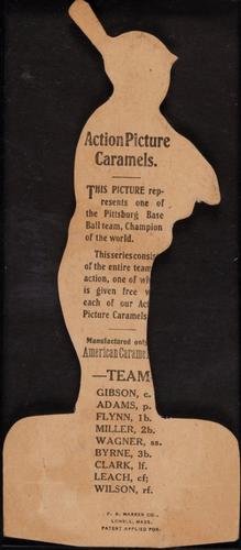 1910 American Caramel Die Cuts (E125) #NNO Honus Wagner Back