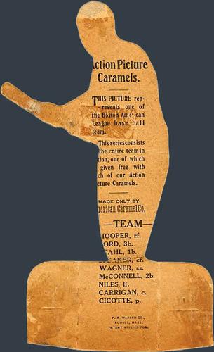 1910 American Caramel Die Cuts (E125) #NNO Tris Speaker Back