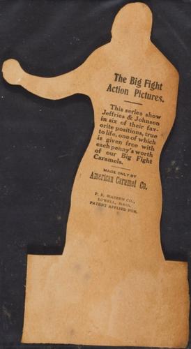 1910 American Caramel Die Cuts (E125) #NNO Jack Johnson Back