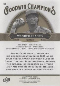 2020 Upper Deck Goodwin Champions - ePack Weekly Variations Red #30 Wander Franco Back