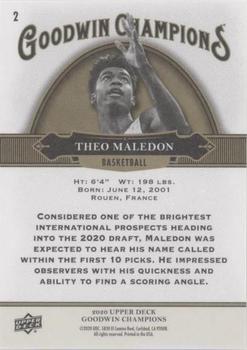 2020 Upper Deck Goodwin Champions - ePack Weekly Variations Black #2 Theo Maledon Back