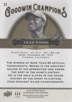 2020 Upper Deck Goodwin Champions - ePack Weekly Variations Black #25 Tiger Woods Back