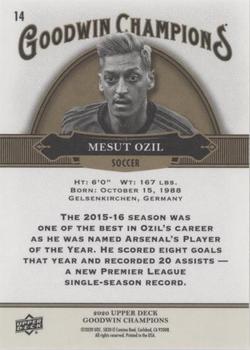 2020 Upper Deck Goodwin Champions - ePack Weekly Variations Green #14 Mesut Ozil Back
