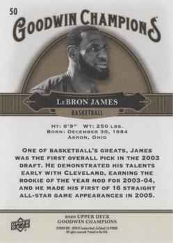 2020 Upper Deck Goodwin Champions - ePack Weekly Variations Green #50 LeBron James Back