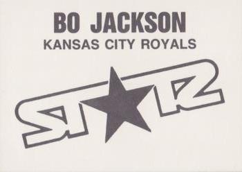 1990 St☆r Silver (unlicensed) #NNO Bo Jackson Back