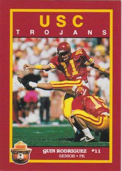 1990 USC Trojans Smokey #NNO Quin Rodriguez Front