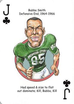 2014 Hero Decks Michigan State Football & Basketball Heroes Playing Cards #J♣ Bubba Smith Front