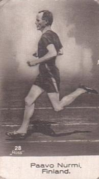 1933 Cloetta Sportsmen #28 Paavo Nurmi Front