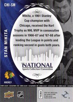 2017 Upper Deck National Convention Legends of Chicago #CHI-SM Stan Mikita Back