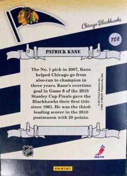 2011 Panini National Convention Team Colors #TC8 Patrick Kane Back