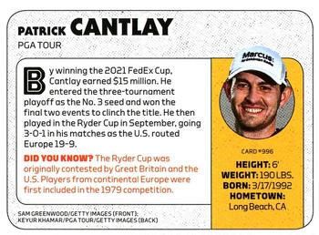 2021 Sports Illustrated for Kids #996 Patrick Cantlay Back