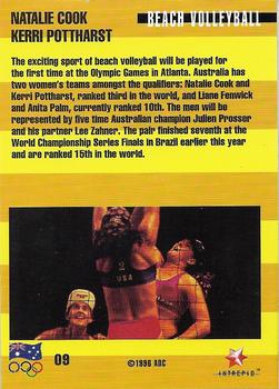 1996 Intrepid Pride of a Nation Australian Olympics #9 Natalie Cook / Kerri Pottharst Back