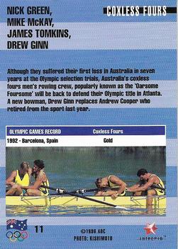 1996 Intrepid Pride of a Nation Australian Olympics #11 Nick Green / Mike McKay / James Tomkins / Drew Ginn Back