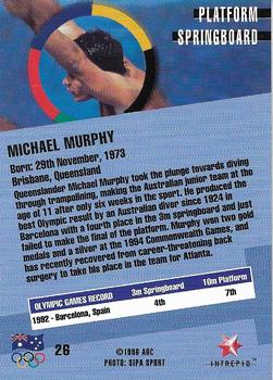1996 Intrepid Pride of a Nation Australian Olympics #26 Michael Murphy Back
