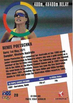 1996 Intrepid Pride of a Nation Australian Olympics #28 Renee Poetschka Back