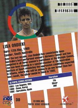 1996 Intrepid Pride of a Nation Australian Olympics #30 Lisa Ondieki Back